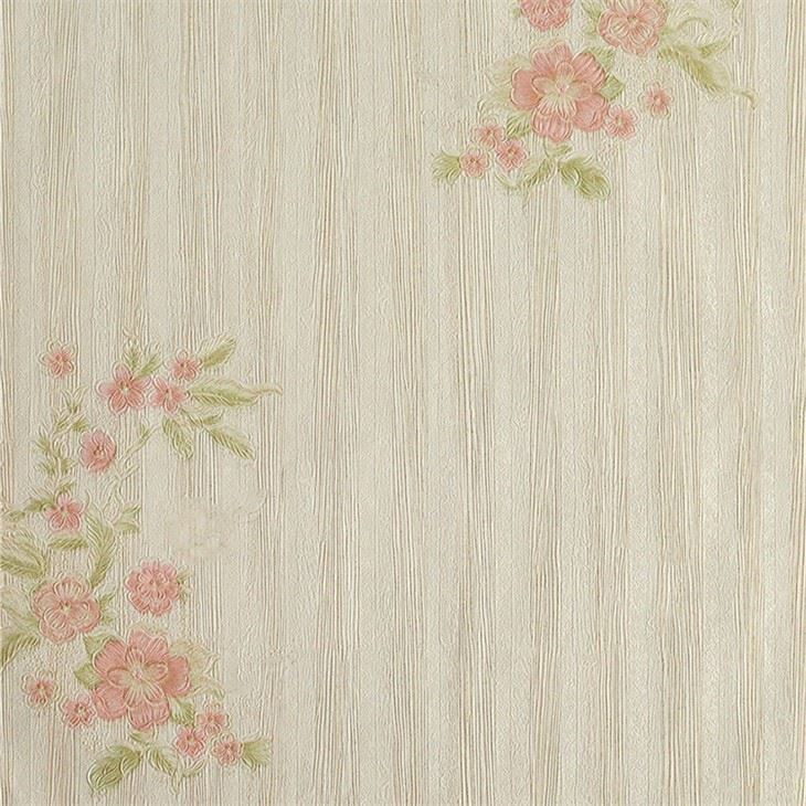 Flower Pvc Wallpaper Decoration